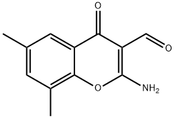 2-AMINO-6,8-DIMETHYL-3-FORMYLCHROMONE Structure