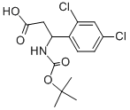 3-TERT-BUTOXYCARBONYLAMINO-3-(2,4-DICHLORO-PHENYL)-PROPIONIC ACID Structure