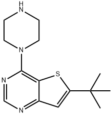 6-T-ブチル-4-ピペラジノチエノ[3,2-D]ピリミジン