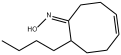 (1Z,4Z)-8-ブチル-4-シクロオクテン-1-オンオキシム 化学構造式