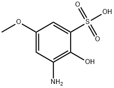 2-hydroxy-3-amino-5-methoxybenzenesulfonic acid Structure
