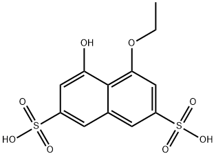 4-乙氧基-5-羟基萘-2,7-二磺酸, 6837-94-1, 结构式