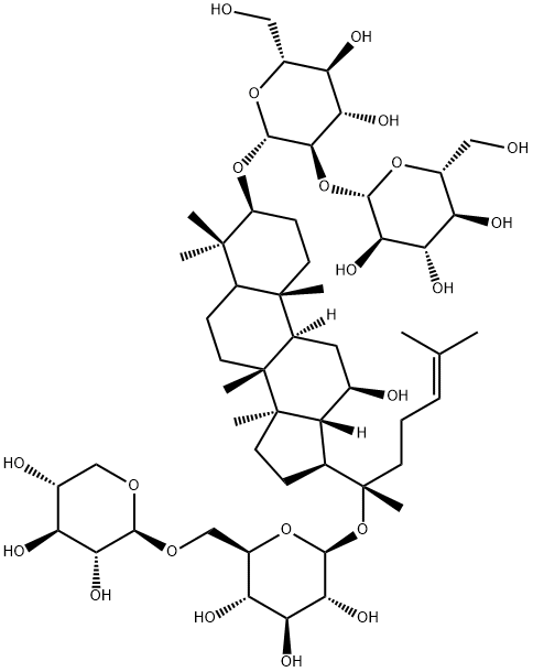 人参皂苷Rb3 结构式