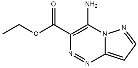 4-Aminopyrazolo[5,1-c][1,2,4]triazine-3-carboxylic acid ethyl ester 结构式