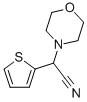 α-(2-チエニル)モルホリン-4-アセトニトリル 化学構造式