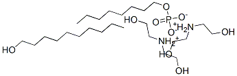 磷酸癸基和辛基混合酯与二乙醇胺的化合物 结构式