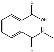 2-（甲基氨基甲酰基）苯甲酸, 6843-36-3, 结构式