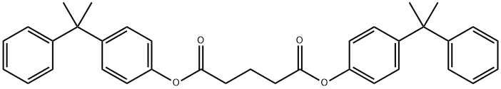 bis[4-(1-methyl-1-phenylethyl)phenyl] glutarate 结构式