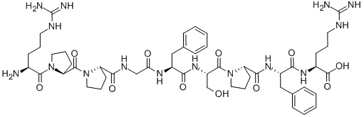 缓激肽乙酸盐 结构式