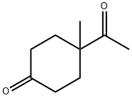 4-Acetyl-4-methylcyclohexanone Struktur