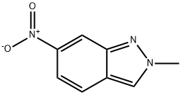 2-メチル-6-ニトロ-2H-インダゾール 化学構造式