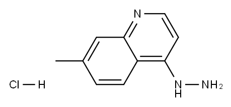 4-HYDRAZINO-7-METHYLQUINOLINE HYDROCHLORIDE 结构式