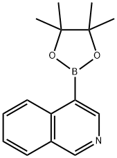 4-异喹啉硼酸频哪醇酯 结构式