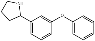 2-(3-苯氧苯基)-吡咯烷 结构式
