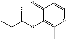 丙酸麦芽酚酯 结构式