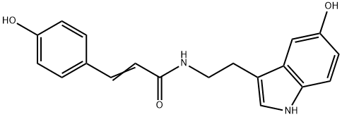 N-(P-香豆酰)-羟色胺 结构式