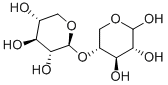 4-O-(β-D-キシロピラノシル)-D-キシロース 化学構造式