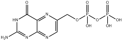2-amino-4-hydroxy-6-hydroxymethylpteridine pyrophosphate 结构式
