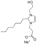 sodium 2-heptyl-2,3-dihydro-3-(2-hydroxyethyl)-1H-imidazole-1-propionate 结构式