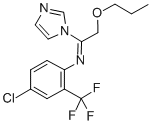 1-[N-[4-クロロ-2-(トリフルオロメチル)フェニル]-2-プロポキシアセトイミドイル]-1H-イミダゾール 化学構造式