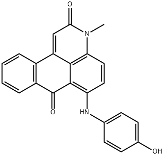 6-[(4-Hydroxyphenyl)amino]-3-methyl-3H-dibenz[f,ij]isoquinoline-2,7-dione Structure