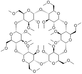 HEXAKIS (2,3,6-TRI-O-METHYL)-Α-CYCLODEXTRIN 结构式