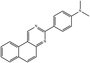 3-[4-(Dimethylamino)phenyl]benzo[f]quinazoline 结构式