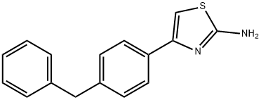 4-(4-BENZYLPHENYL)-1,3-THIAZOL-2-AMINE, 68729-05-5, 结构式
