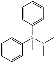 二苯甲基(二甲氨基)硅烷 结构式