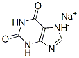3,7-dihydro-1H-purine-2,6-dione, sodium salt 结构式