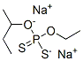 sodium O-(sec-butyl) O-ethyl dithiophosphate 结构式