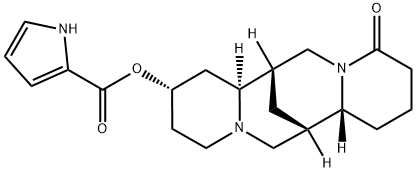 1H-Pyrrole-2-carboxylic acid= (2S)-1,3,4,7,7aα,8,9,10,11,13,14,14aβ-dodecahydro-11-oxo-7α,14α-methano-2H,6H-dipyrido[1,2-a:1',2'-e][1,5]diazocin-2β-yl ester Structure
