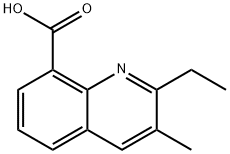 2-乙基-3-甲基喹啉-8-甲酸 结构式