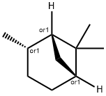 (1S,5S)-2α,6,6-トリメチルビシクロ[3.1.1]ヘプタン 化学構造式