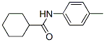 N-(4-メチルフェニル)シクロヘキサン-1-カルボキサミド 化学構造式