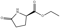 (2R)-5-オキソピロリジン-2β-カルボン酸エチル 化学構造式
