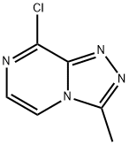 8-氯-3-甲基-[1,2,4]三唑并[4,3-A}吡嗪, 68774-78-7, 结构式