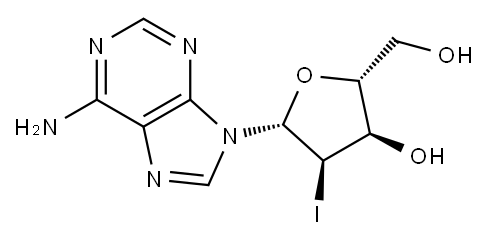 2′-ヨード-2′-デオキシアデノシン 化学構造式