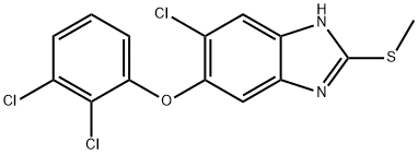 トリクラベンダゾール 化学構造式
