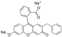 2-[2-Benzyl-3-oxo-6-(sodiooxy)-3H-xanthen-9-yl]benzoic acid sodium salt 结构式