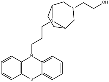 8-[3-(10H-Phenothiazin-10-yl)propyl]-3,8-diazabicyclo[3.2.1]octane-3-ethanol 结构式