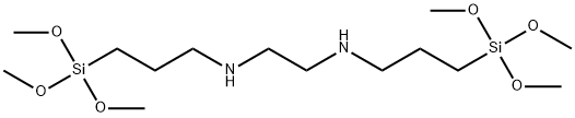 双[3-(三甲氧基硅基)丙基]乙二胺, 68845-16-9, 结构式