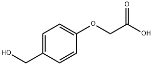 4-(羟基甲基)苯氧基乙酸, 68858-21-9, 结构式