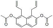 1,8-ジアリル-2,7-ナフタレンジオールジアセタート 化学構造式
