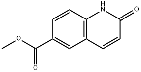 6-Quinolinecarboxylic acid, 1,2-dihydro-2-oxo-, Methyl ester Struktur