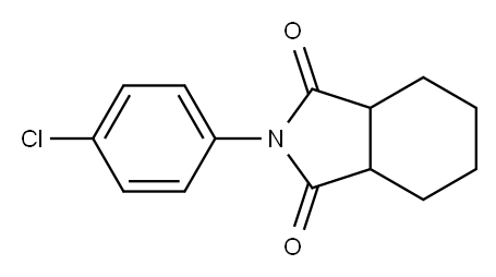 2-(4-Chlorophenyl)-3a,4,5,6,7,7a-hexahydro-1H-isoindole-1,3(2H)-dione 结构式