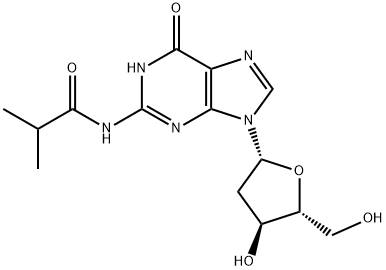 N2-イソブチリル-2'-デオキシグアノシン 化学構造式