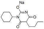 5-Butyl-1-cyclohexyl-2-sodiooxy-4,6(1H,5H)-pyrimidinedione 结构式