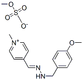 4-（N-4-メトキシフエニル-N-メチルヒドラゾノメチル）-N-メチルピリジニウムのメチル硫酸塩 化学構造式