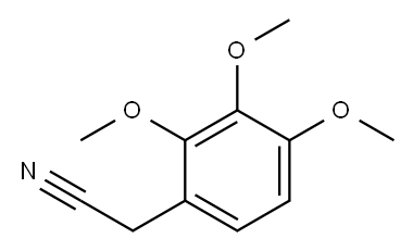 2,3,4-三甲氧基苯乙腈 结构式